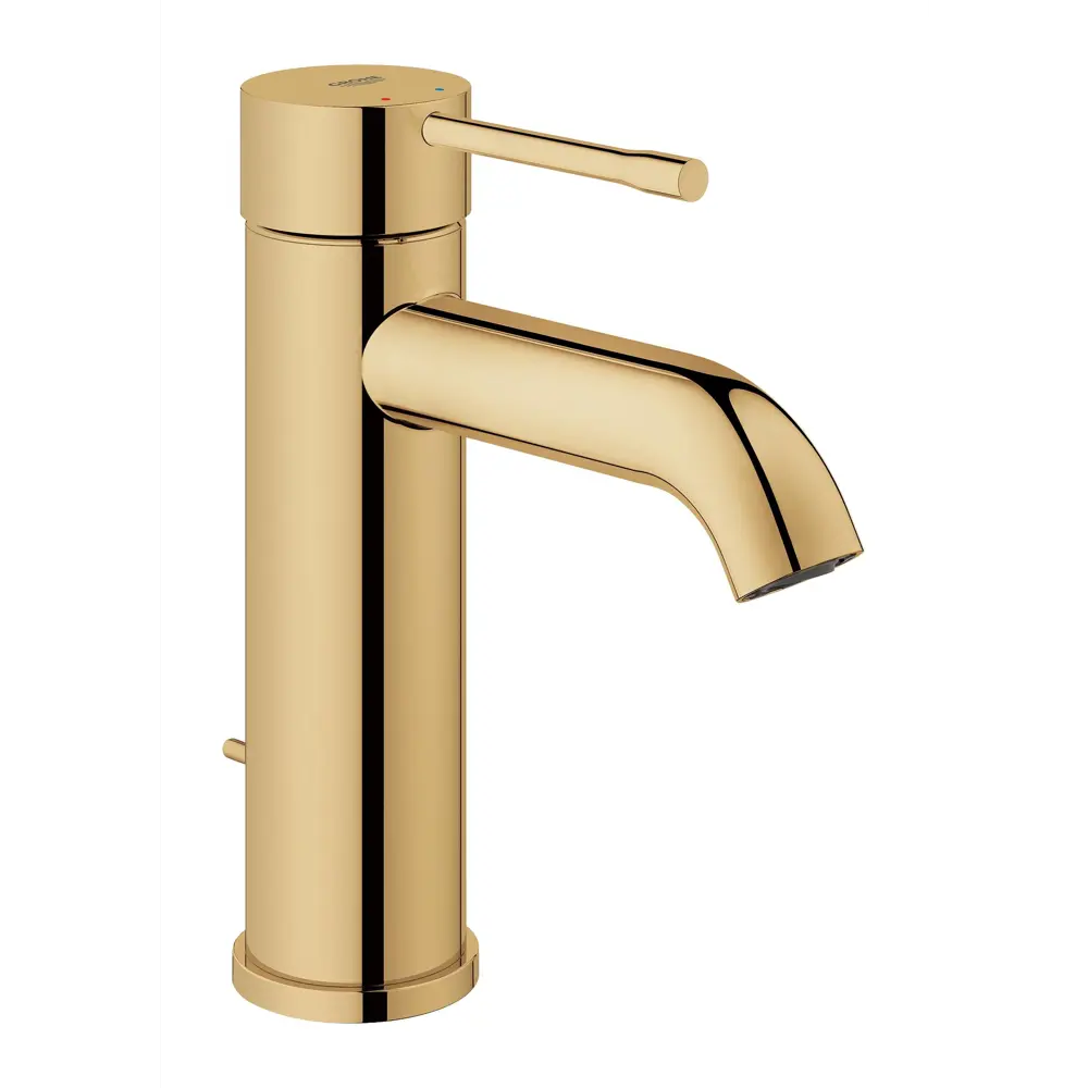 Фото Смеситель для раковины Grohe Essence однорычажный цвет золотой антикварный Фото Смеситель для раковины Grohe Essence однорычажный цвет золотой антикварный