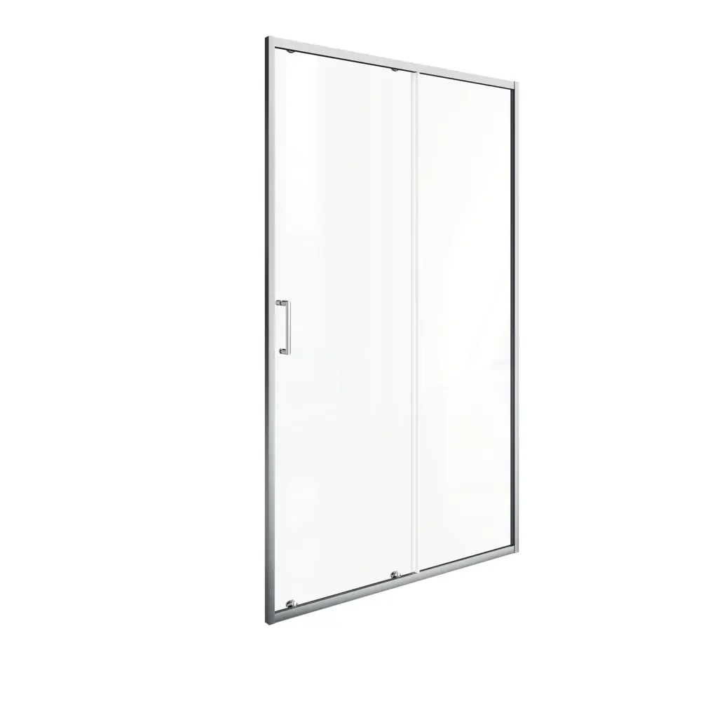 Фото Душевая дверь Good door ЛТ00007 110см эффект стекла прозрачное закаленное стекло 1 подвижная дверь + 1 неподвижная дверь Фото Душевая дверь Good door ЛТ00007 110см эффект стекла прозрачное закаленное стекло 1 подвижная дверь + 1 неподвижная дверь