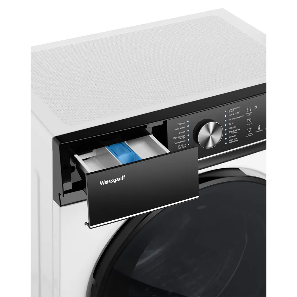 Фото 8 Стиральная машина Weissgauff Wm 47148 dc inverter steam 59.5x85x47.5 см 8 кг цвет белый Фото 8 Стиральная машина Weissgauff Wm 47148 dc inverter steam 59.5x85x47.5 см 8 кг цвет белый
