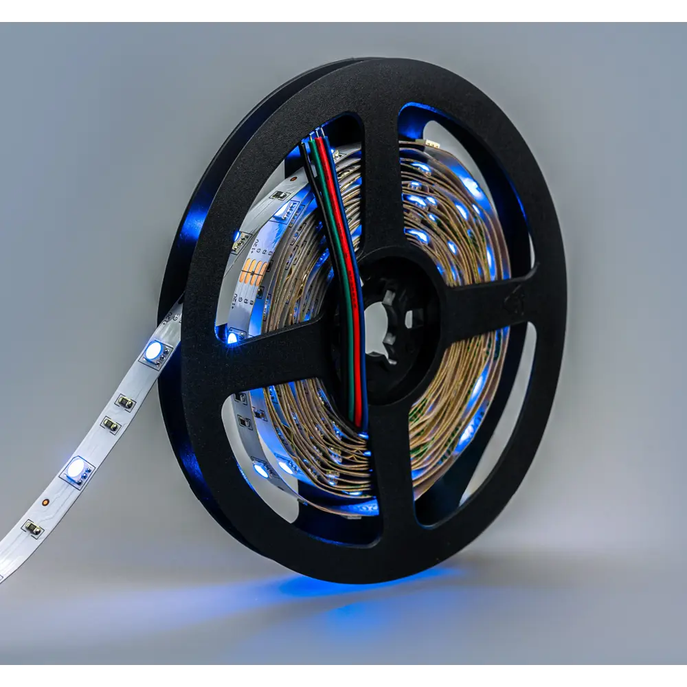 Фото 4 Светодиодная лента Eleganz Lux 5050 30 LED (7.2W/M) 12V RGB IP20, 5м Фото 4 Светодиодная лента Eleganz Lux 5050 30 LED (7.2W/M) 12V RGB IP20, 5м