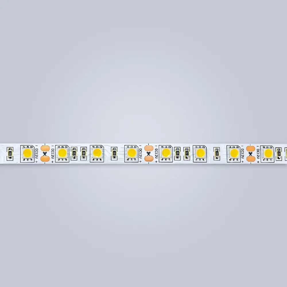 Фото 5 Светодиодная лента Eleganz Lux 5050 60 LED (14.4W/M) 12V нейтральная 4500К IP20, 5м Фото 5 Светодиодная лента Eleganz Lux 5050 60 LED (14.4W/M) 12V нейтральная 4500К IP20, 5м