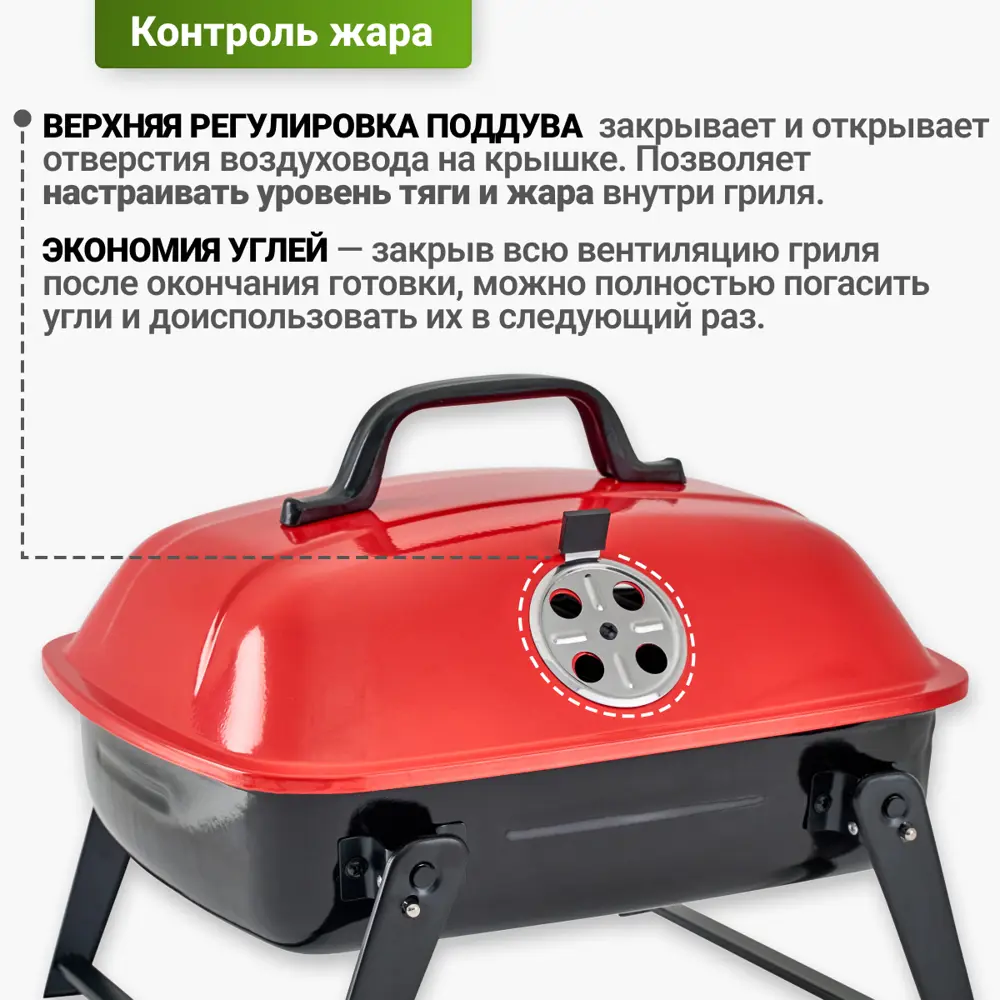 Фото 6 Гриль угольный Best Picnic 50711 Picnic 36 36x37x52 см Фото 6 Гриль угольный Best Picnic 50711 Picnic 36 36x37x52 см