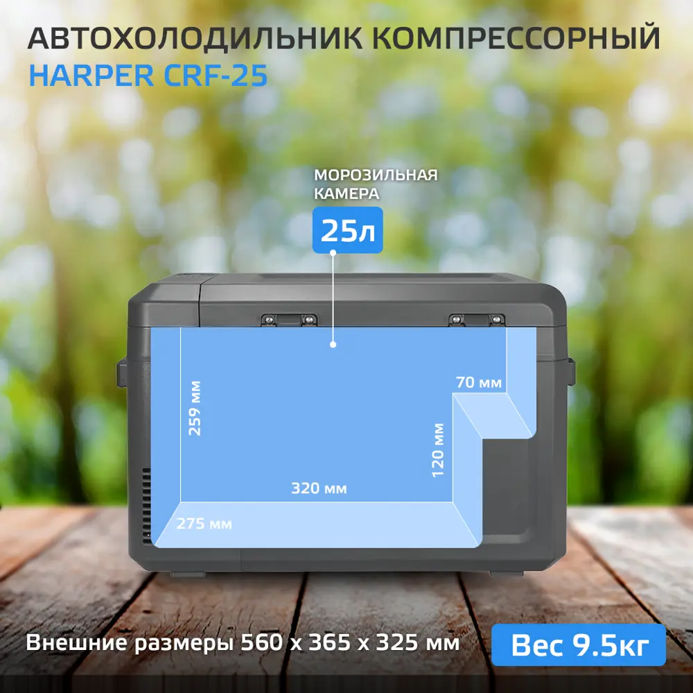 Фото 2 Автохолодильник Harper CRF-25 58 Вт 20 л Фото 2 Автохолодильник Harper CRF-25 58 Вт 20 л