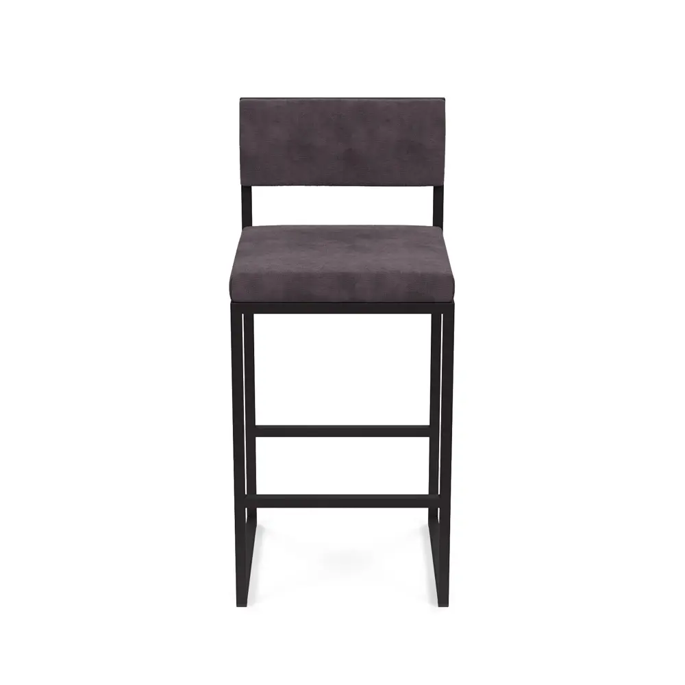 Фото 2 Барный стул Alsav Барнс-65 AL 301S velur grey_velur grey_черный 40x90 см цвет velur grey/velur grey/черный Фото 2 Барный стул Alsav Барнс-65 AL 301S velur grey_velur grey_черный 40x90 см цвет velur grey/velur grey/черный