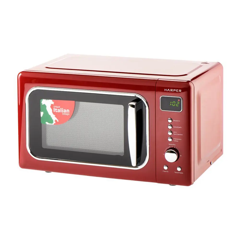 Фото 5 Отдельностоящая микроволновая печь Harper HMW-20ST04 RED 20 л 45.1x26x34.9 см цвет красный Фото 5 Отдельностоящая микроволновая печь Harper HMW-20ST04 RED 20 л 45.1x26x34.9 см цвет красный