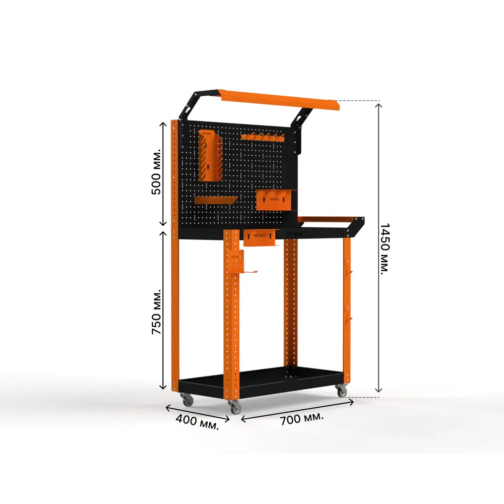 Фото 2 Тележка инструментальная Metalex Тип 5 118464 800x450x900 мм Фото 2 Тележка инструментальная Metalex Тип 5 118464 800x450x900 мм