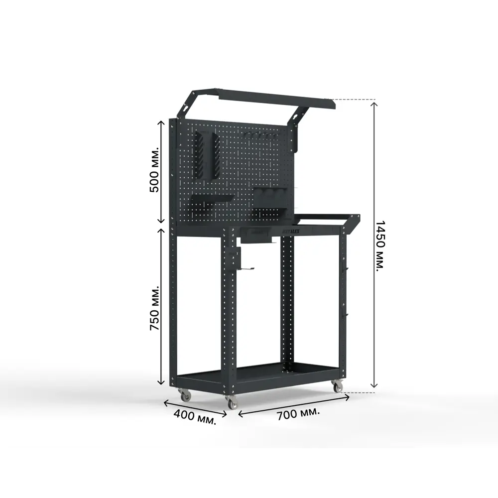 Фото 2 Тележка инструментальная Metalex Тип 5 118469 800x400x900 мм Фото 2 Тележка инструментальная Metalex Тип 5 118469 800x400x900 мм