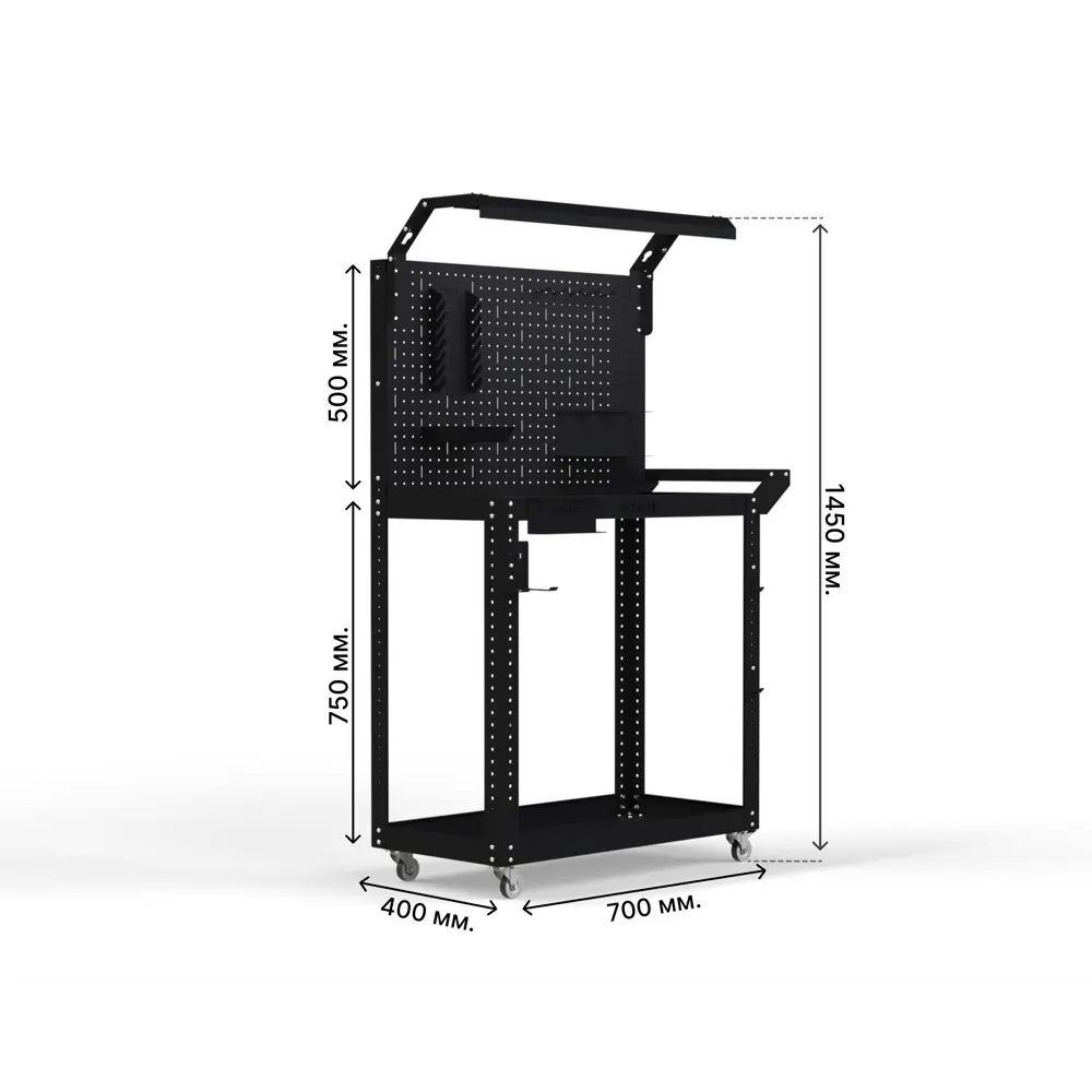 Фото 2 Тележка инструментальная Metalex Тип 5 118479 800x450x800 мм Фото 2 Тележка инструментальная Metalex Тип 5 118479 800x450x800 мм