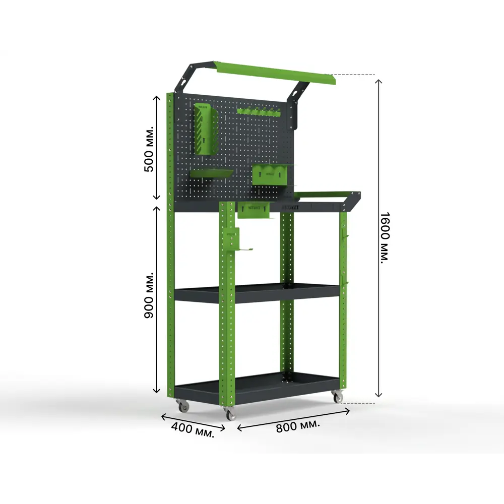 Фото 2 Тележка инструментальная Metalex Тип 5 118490 950x400x800 мм Фото 2 Тележка инструментальная Metalex Тип 5 118490 950x400x800 мм