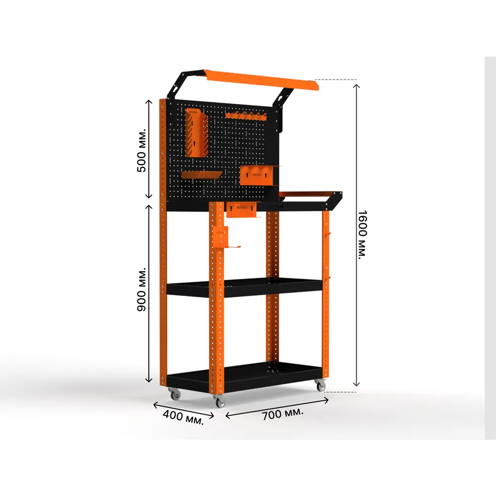 Фото 2 Тележка инструментальная Metalex Тип 5 118508 950x450x900 мм Фото 2 Тележка инструментальная Metalex Тип 5 118508 950x450x900 мм