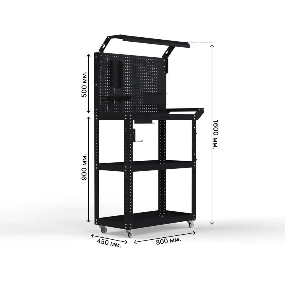 Фото 2 Тележка инструментальная Metalex Тип 5 118535 950x450x800 мм Фото 2 Тележка инструментальная Metalex Тип 5 118535 950x450x800 мм