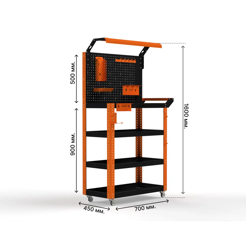 Фото 2 Тележка инструментальная Metalex Тип 5 118543 950x400x700 мм Фото 2 Тележка инструментальная Metalex Тип 5 118543 950x400x700 мм