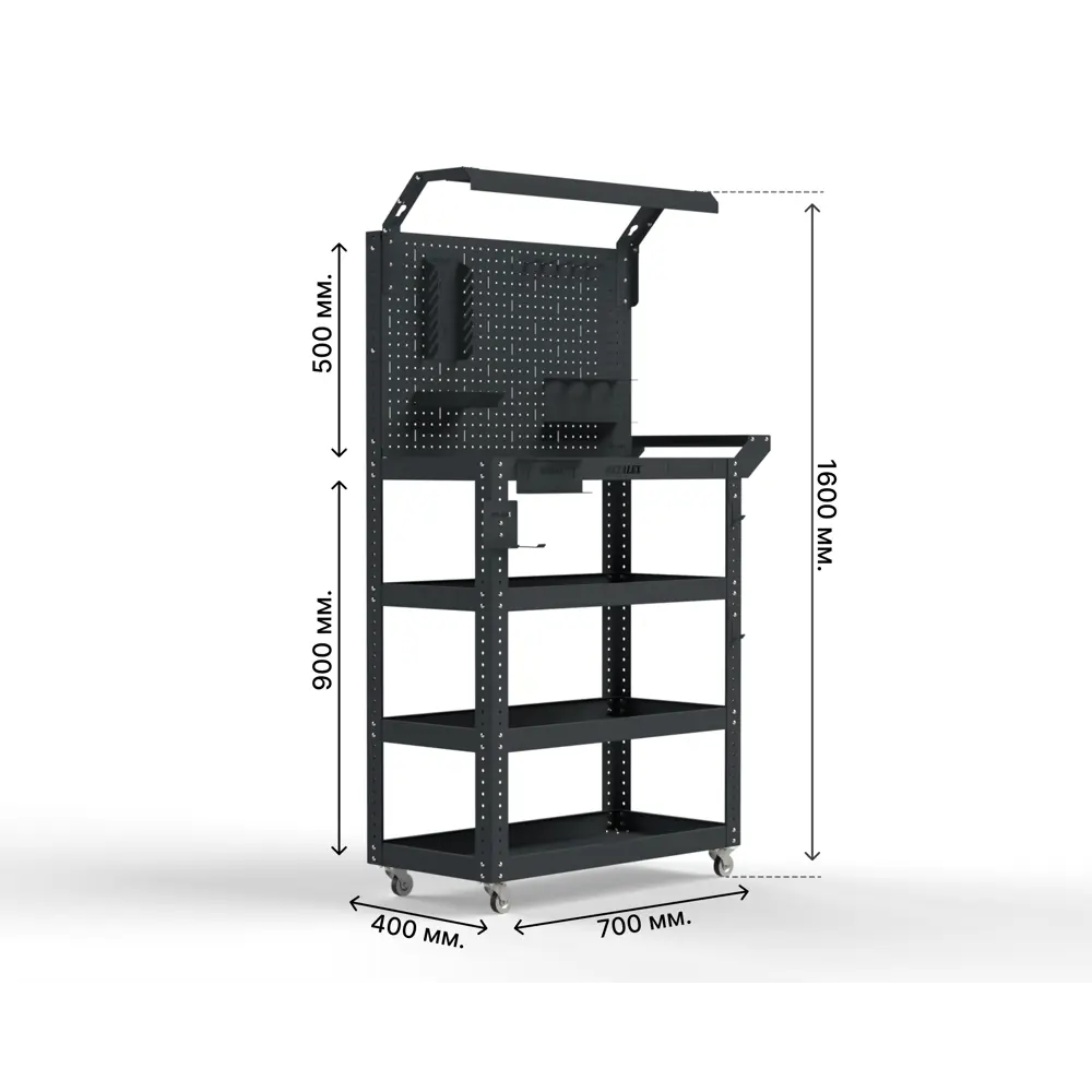 Фото 2 Тележка инструментальная Metalex Тип 5 118554 950x450x900 мм Фото 2 Тележка инструментальная Metalex Тип 5 118554 950x450x900 мм