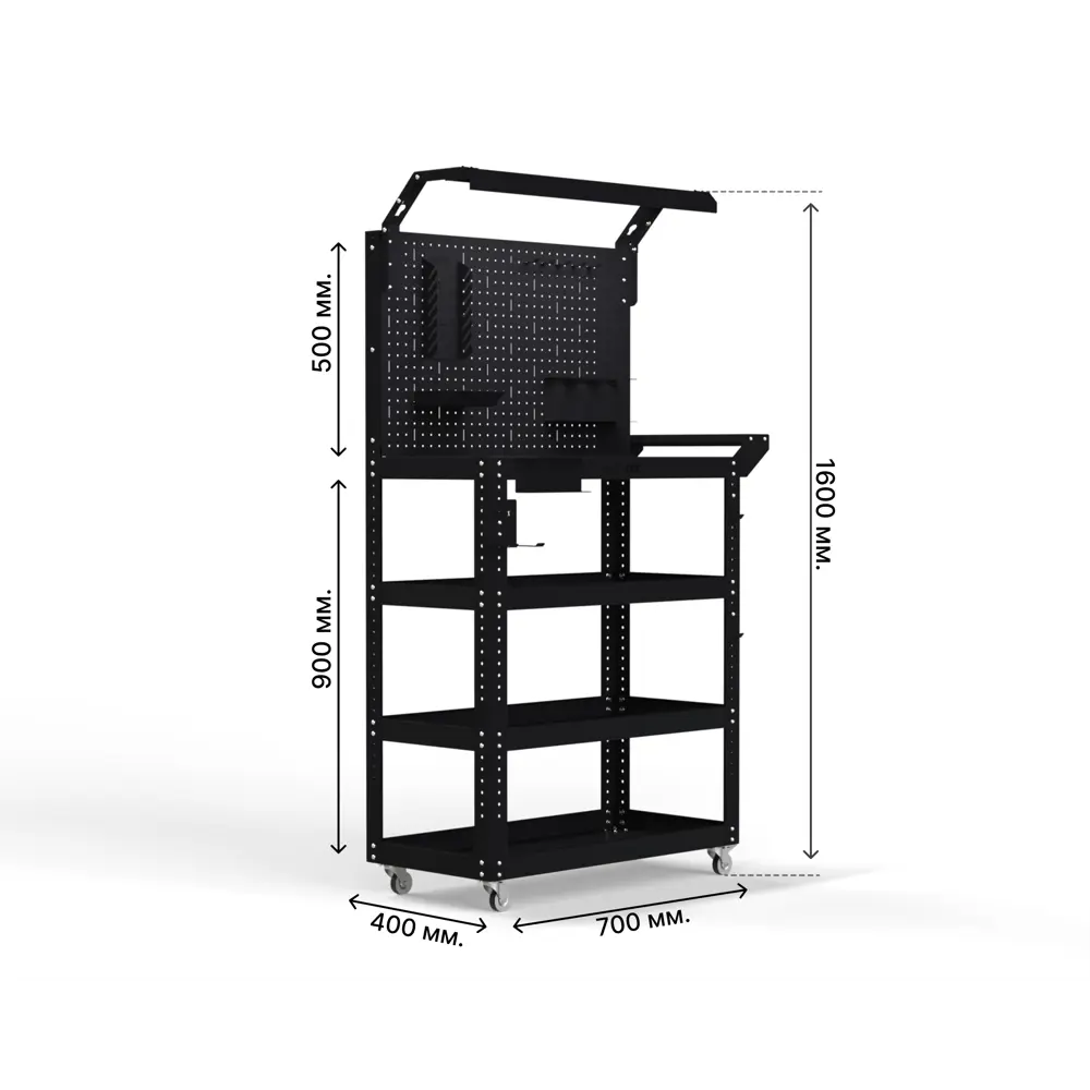 Фото 2 Тележка инструментальная Metalex Тип 5 118559 950x450x800 мм Фото 2 Тележка инструментальная Metalex Тип 5 118559 950x450x800 мм