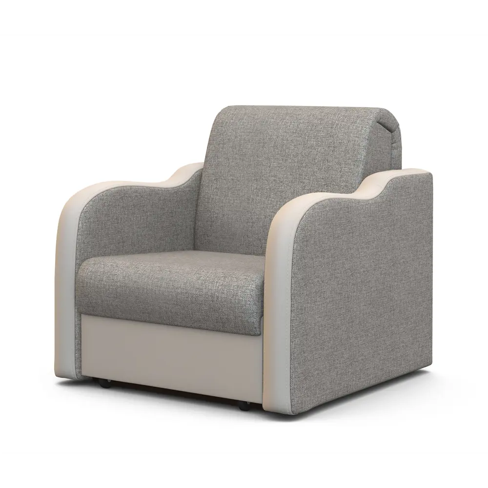 Фото 3 Кресло Гамма Коломбо 90x95x110 см рогожка цвет бежевый/светло-серый Фото 3 Кресло Гамма Коломбо 90x95x110 см рогожка цвет бежевый/светло-серый