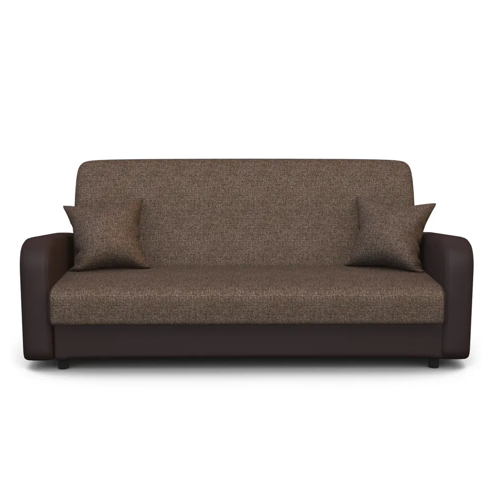 Фото 2 Диван раскладной Гамма Мелодия 140 215x100x100 см рогожка цвет коричневый/темно-коричневый