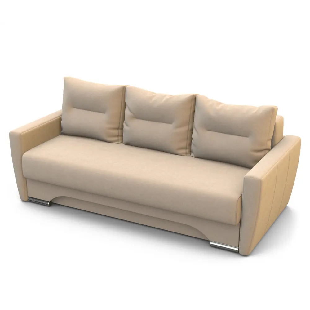 Фото 6 Диван раскладной Гамма Опера 130 216x70x95 см велюр цвет бежевый Фото 6 Диван раскладной Гамма Опера 130 216x70x95 см велюр цвет бежевый