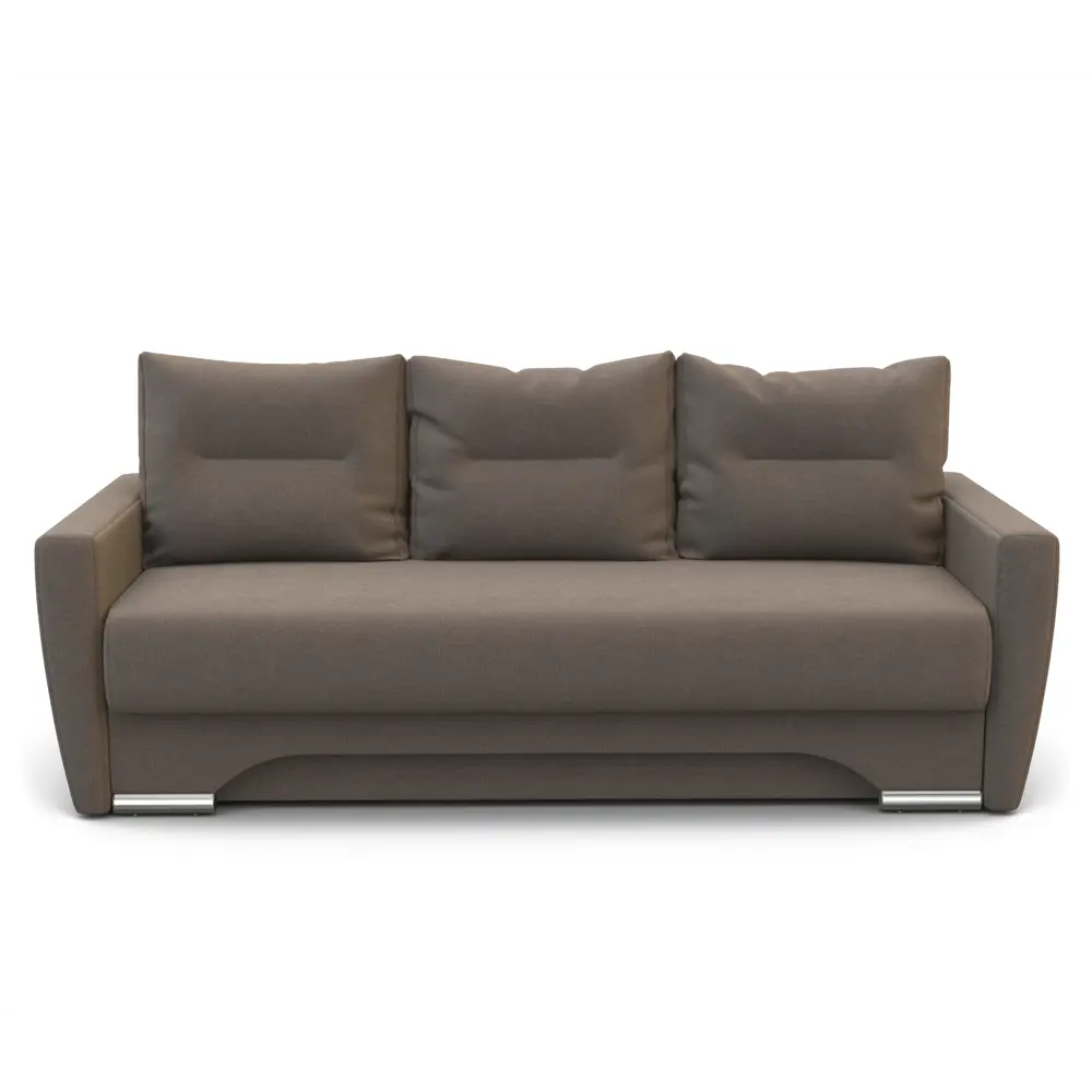 Фото 2 Диван раскладной Гамма Опера 130 216x70x95 см велюр цвет светло-коричневый Фото 2 Диван раскладной Гамма Опера 130 216x70x95 см велюр цвет светло-коричневый