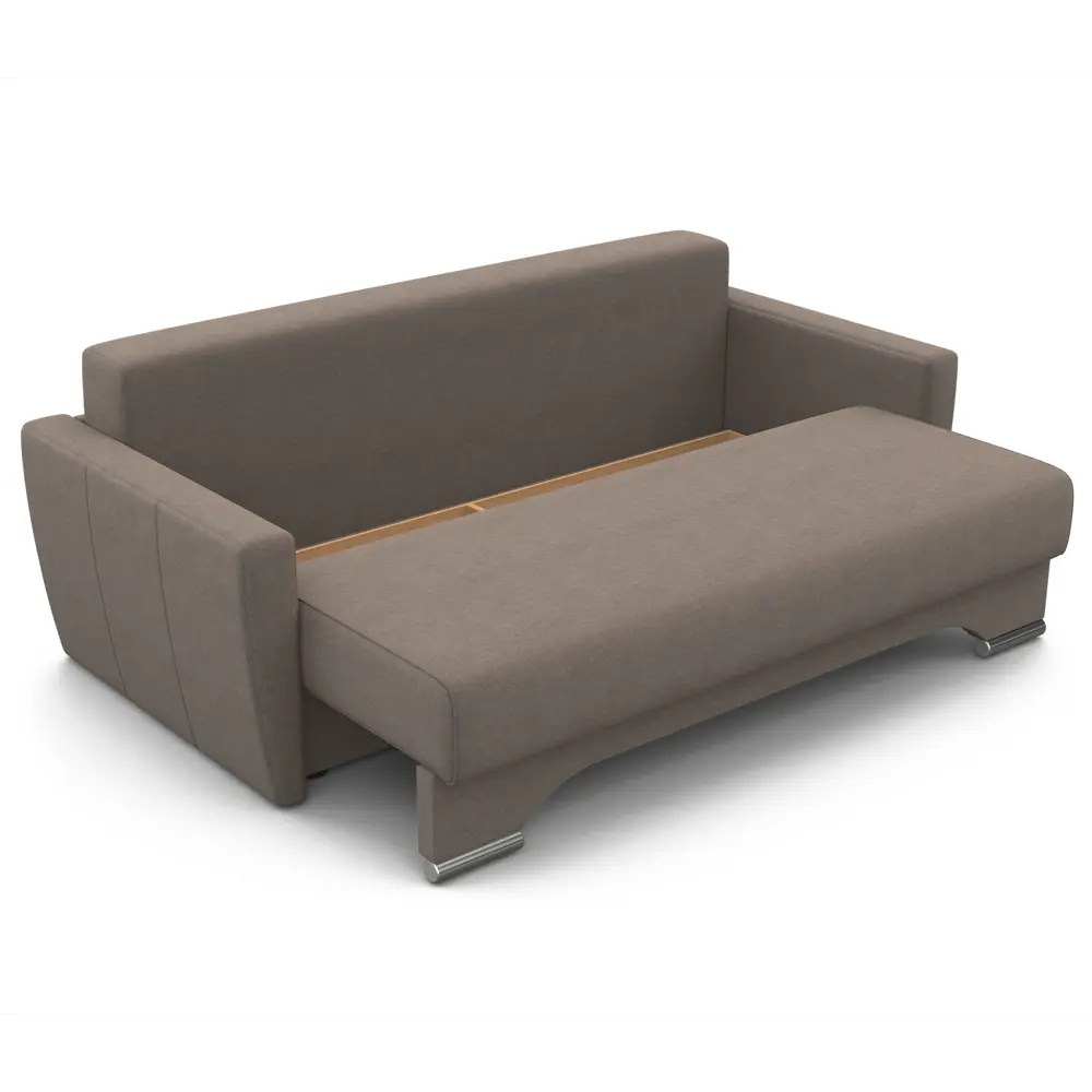 Фото 4 Диван раскладной Гамма Опера 130 216x70x95 см велюр цвет светло-коричневый Фото 4 Диван раскладной Гамма Опера 130 216x70x95 см велюр цвет светло-коричневый