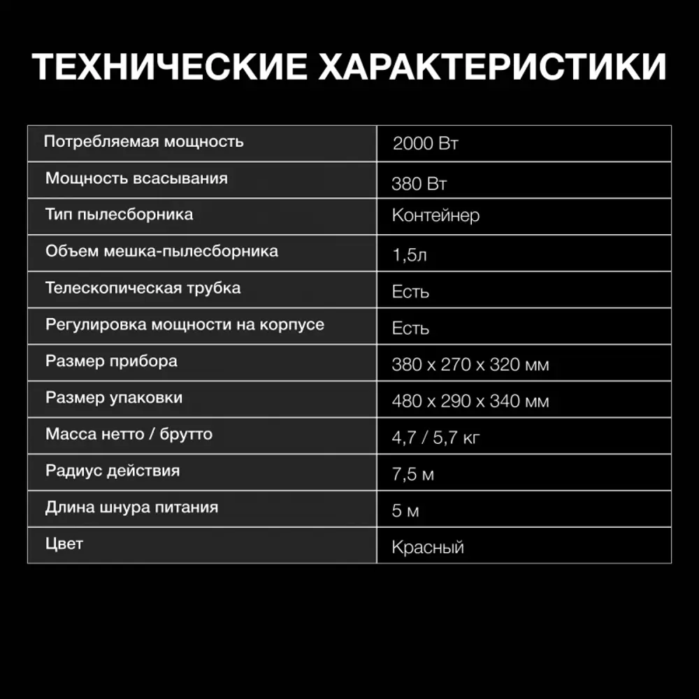 Фото 5 Пылесос с контейнером Hyundai Hyv-c3075 2000 Вт цвет красный Фото 5 Пылесос с контейнером Hyundai Hyv-c3075 2000 Вт цвет красный