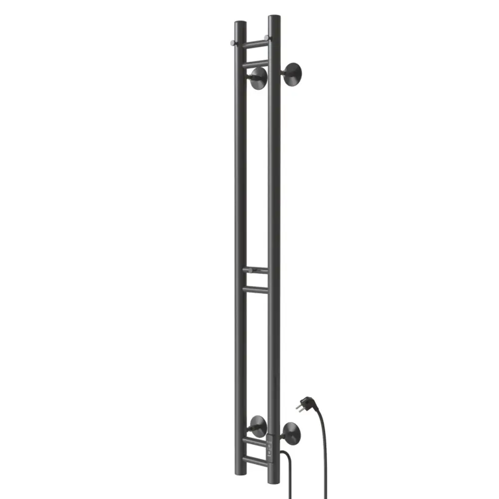 Фото Полотенцесушитель электрический Mixline 155x1200 мм 103 Вт с терморегулятором прямой цвет графит Фото Полотенцесушитель электрический Mixline 155x1200 мм 103 Вт с терморегулятором прямой цвет графит