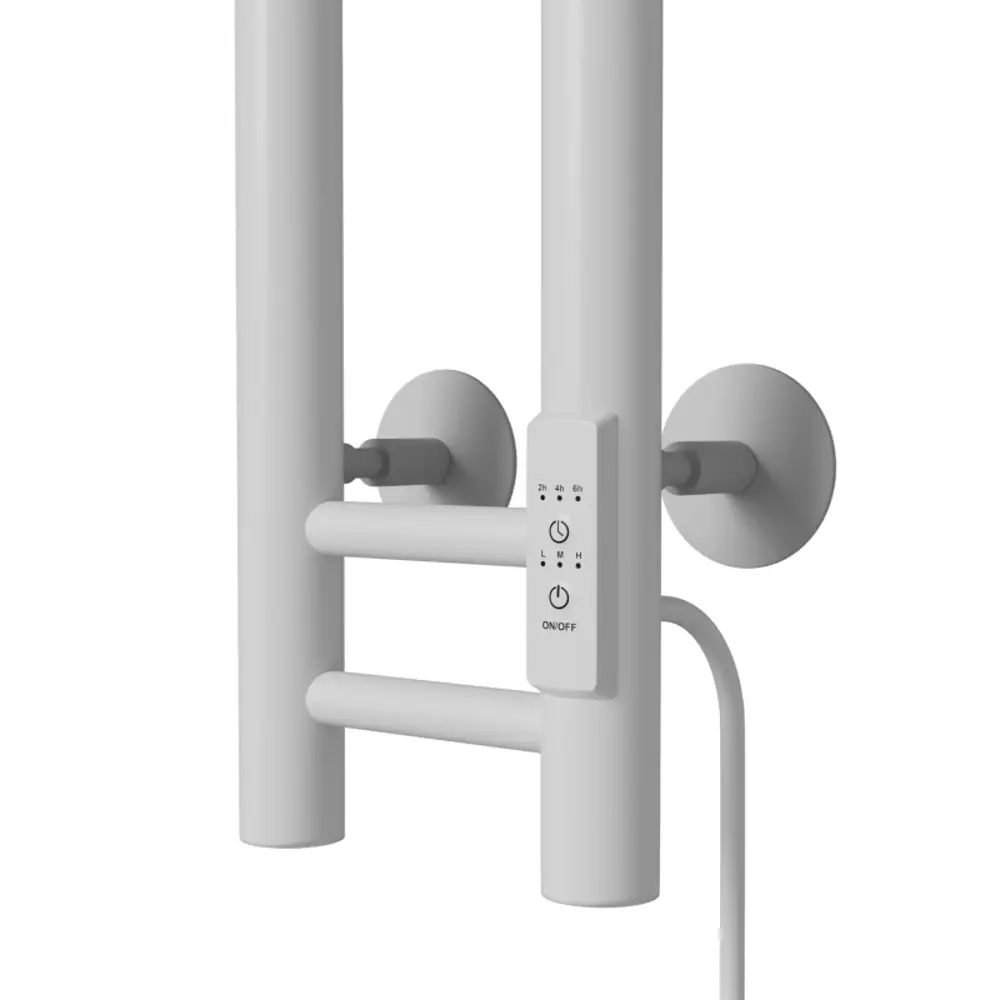Фото 3 Полотенцесушитель электрический Mixline 155x1200 мм 103 Вт с терморегулятором прямой цвет белый Фото 3 Полотенцесушитель электрический Mixline 155x1200 мм 103 Вт с терморегулятором прямой цвет белый