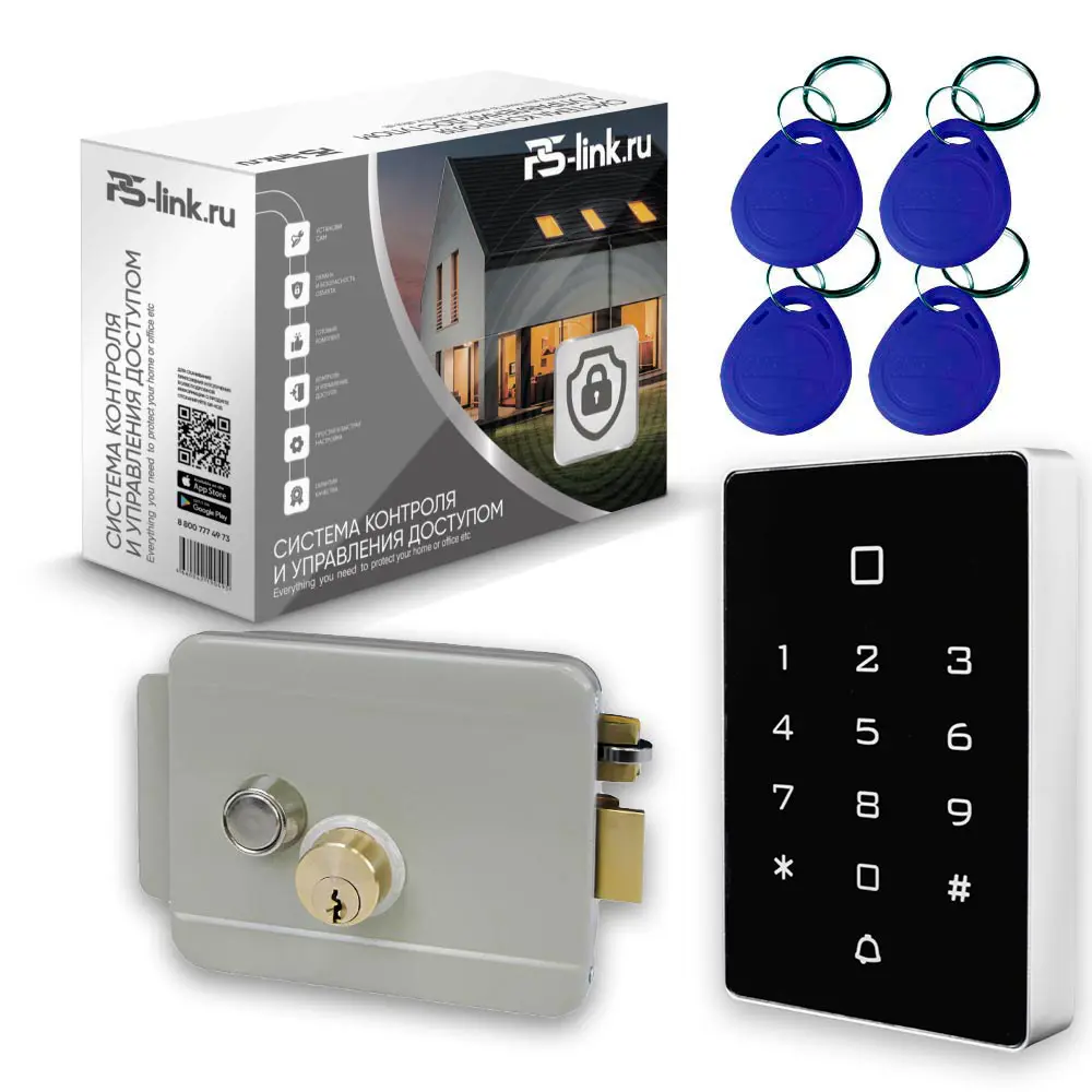 Фото Комплект СКУД Ps-Link KIT-T12MF-G с вызывной панелью и электромеханическим замком Фото Комплект СКУД Ps-Link KIT-T12MF-G с вызывной панелью и электромеханическим замком