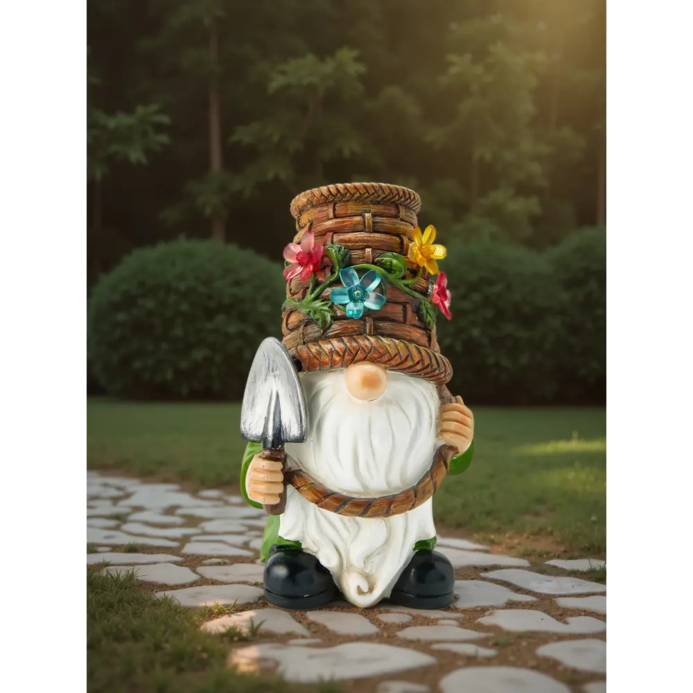 Фото 3 Садовая фигура с подсветкой Take It Easy Гном с лопатой 14x13.5x24 см 10824128 полистоун Фото 3 Садовая фигура с подсветкой Take It Easy Гном с лопатой 14x13.5x24 см 10824128 полистоун