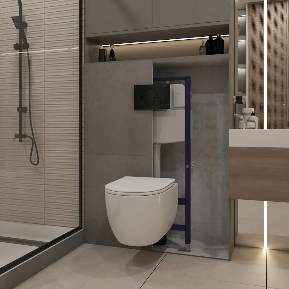 Фото 5 Комплект инсталляция с унитазом Teymi F15851 цвет белый Фото 5 Комплект инсталляция с унитазом Teymi F15851 цвет белый