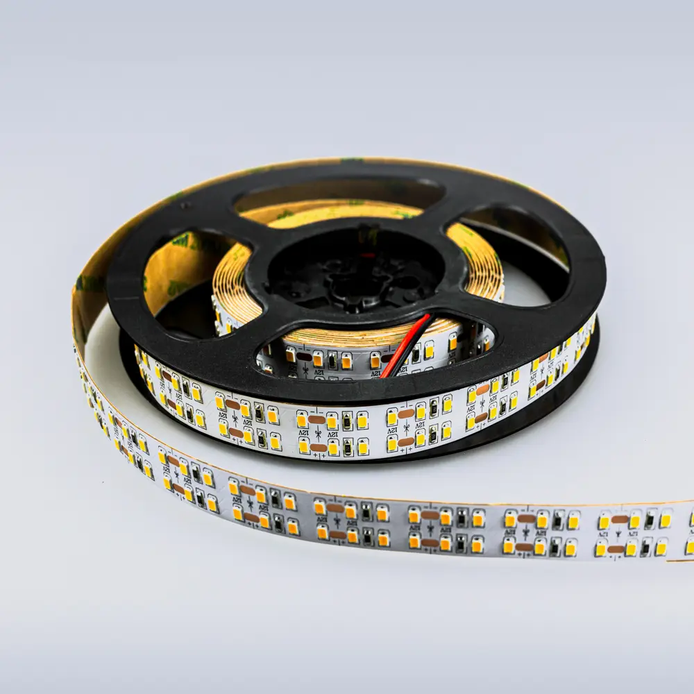 Фото 6 Светодиодная лента Eleganz Lux 2835 240 LED (19.2W/M) 12V нейтральная 4500К IP20 ДВУХРЯДНАЯ, 5м Фото 6 Светодиодная лента Eleganz Lux 2835 240 LED (19.2W/M) 12V нейтральная 4500К IP20 ДВУХРЯДНАЯ, 5м