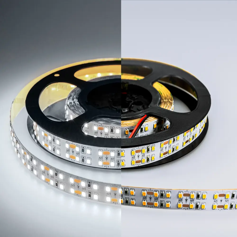 Фото 4 Светодиодная лента Eleganz Lux 2835 240 LED (19.2W/M) 12V холодная 6000К IP20 ДВУХРЯДНАЯ, 5м Фото 4 Светодиодная лента Eleganz Lux 2835 240 LED (19.2W/M) 12V холодная 6000К IP20 ДВУХРЯДНАЯ, 5м