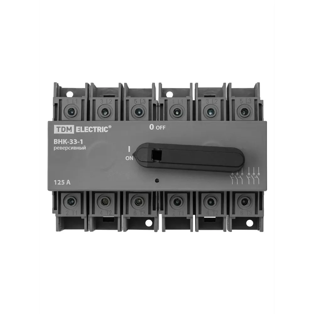 Фото 3 Рубильник TDM Electric ВНК-33-1 3П 3P 125 А SQ0744-0419 Фото 3 Рубильник TDM Electric ВНК-33-1 3П 3P 125 А SQ0744-0419