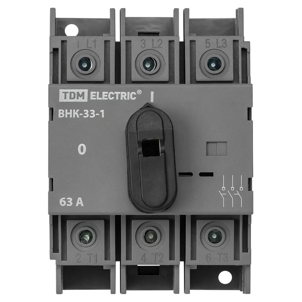 Фото 3 Рубильник TDM Electric ВНК-33-1 3П 3P 63 А SQ0744-0221 Фото 3 Рубильник TDM Electric ВНК-33-1 3П 3P 63 А SQ0744-0221