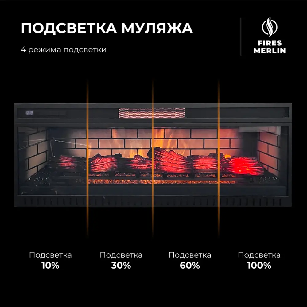 Фото 8 Каминокомплект Fires merlin Amarone 45 WT с очагом Jack 45 1500Вт цвет супер белый Фото 8 Каминокомплект Fires merlin Amarone 45 WT с очагом Jack 45 1500Вт цвет супер белый