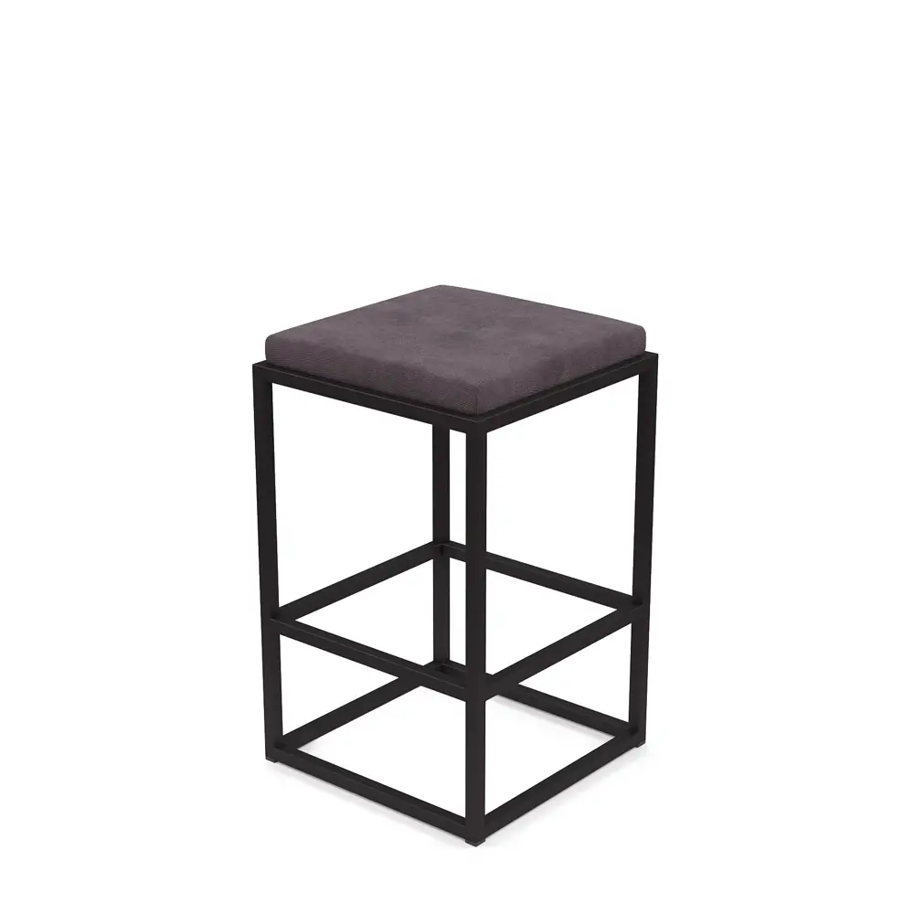 Фото Барный стул Alsav Верм-65 AL 302S velur grey_черный 40x65 см цвет velur grey/черный Фото Барный стул Alsav Верм-65 AL 302S velur grey_черный 40x65 см цвет velur grey/черный