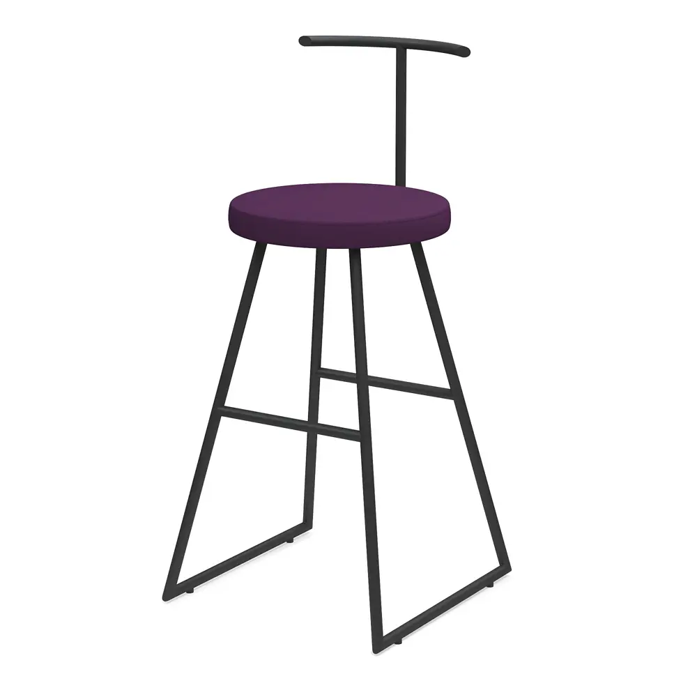 Фото Барный стул Alsav Сканди-65 софт AL 307S ткань NEW violet_черный 43x90 см цвет ткань new violet/черный Фото Барный стул Alsav Сканди-65 софт AL 307S ткань NEW violet_черный 43x90 см цвет ткань new violet/черный