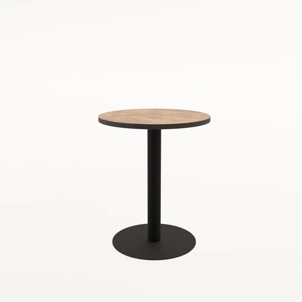 Фото Стол круглый Alsav RADIUS81 70x70 см лдсп цвет teakwood/черный