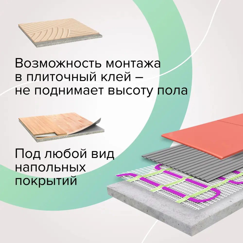 Фото 4 Нагревательный мат для теплого пола Caleo Easymat 0.5 м2 90 Вт Фото 4 Нагревательный мат для теплого пола Caleo Easymat 0.5 м2 90 Вт