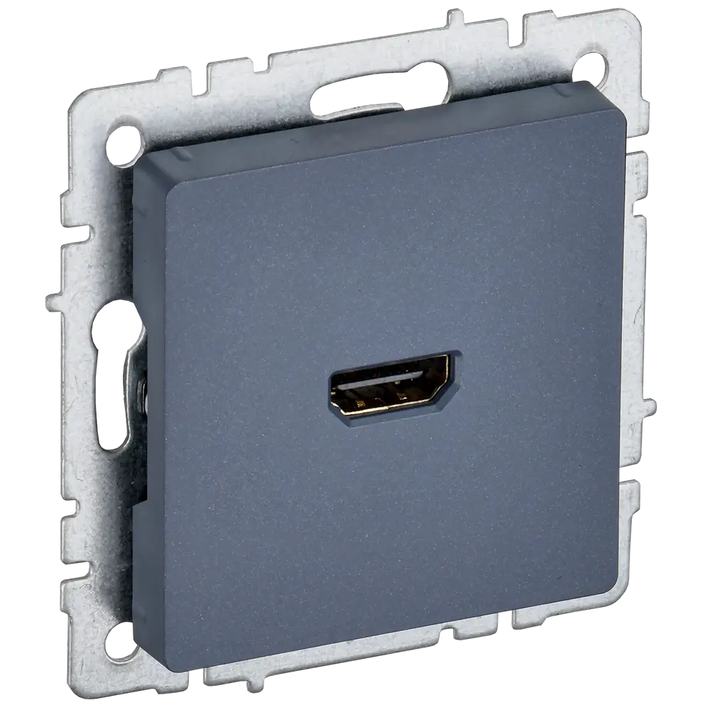 Фото Розетка встраиваемая Iek Brite BR-H10-K35 цвет серый