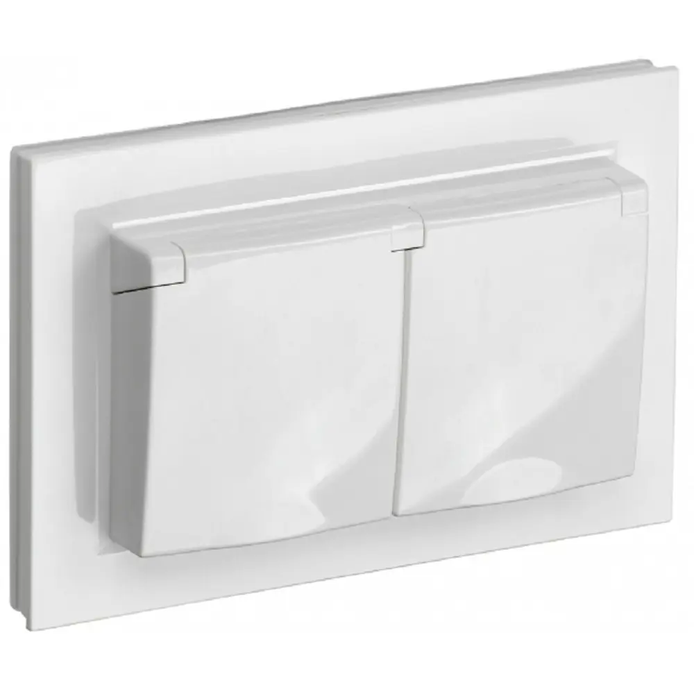 Фото Розетка встраиваемая Iek Brite BR-R26-16-44-K01-F с заземлением цвет белый Фото Розетка встраиваемая Iek Brite BR-R26-16-44-K01-F с заземлением цвет белый