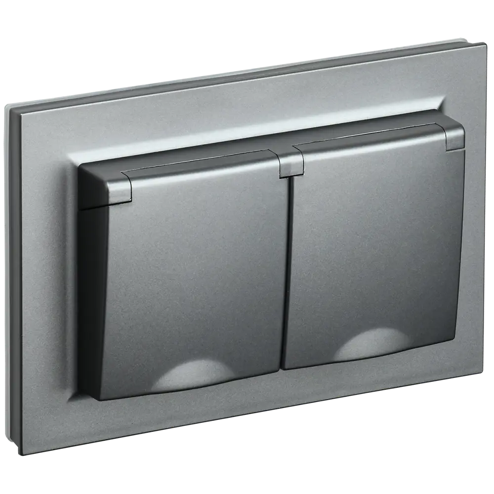 Фото Розетка встраиваемая Iek Brite BR-R26-16-44-K46-F с заземлением цвет нержавеющая сталь Фото Розетка встраиваемая Iek Brite BR-R26-16-44-K46-F с заземлением цвет нержавеющая сталь