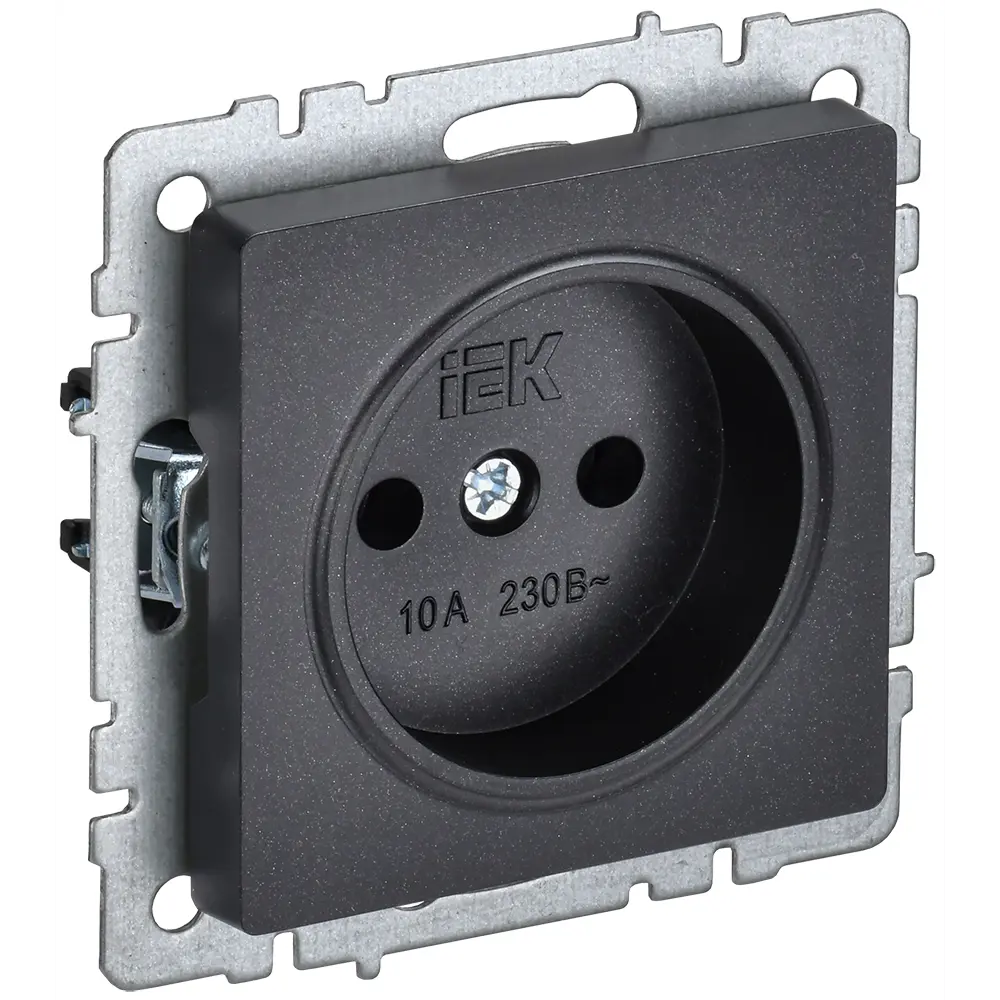 Фото 2 Розетка встраиваемая Iek Brite BR-R10-10-K02 цвет черный Фото 2 Розетка встраиваемая Iek Brite BR-R10-10-K02 цвет черный