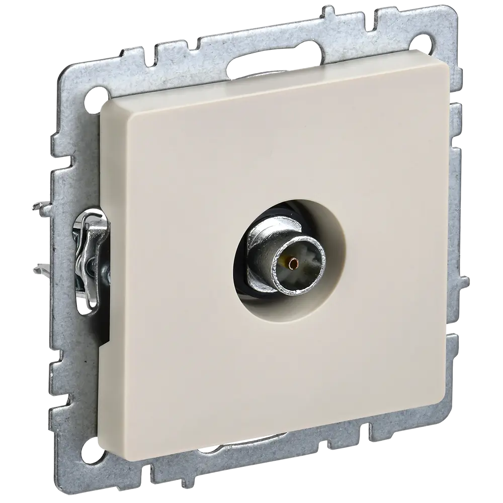 Фото Розетка ТВ оконечная встраиваемая Iek Brite BR-A10-O-K10 цвет бежевый Фото Розетка ТВ оконечная встраиваемая Iek Brite BR-A10-O-K10 цвет бежевый