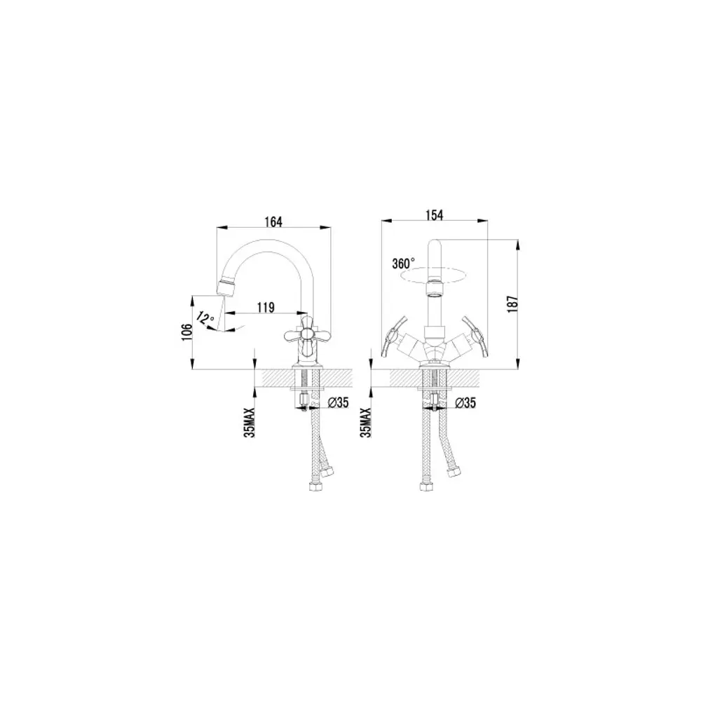 Фото 3 Смеситель для раковины LEMARK «PARTNER» LM6547C Фото 3 Смеситель для раковины LEMARK «PARTNER» LM6547C
