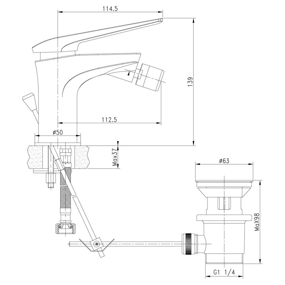 Фото 4 Смеситель для биде lemark Allegro LM5908CW Фото 4 Смеситель для биде lemark Allegro LM5908CW