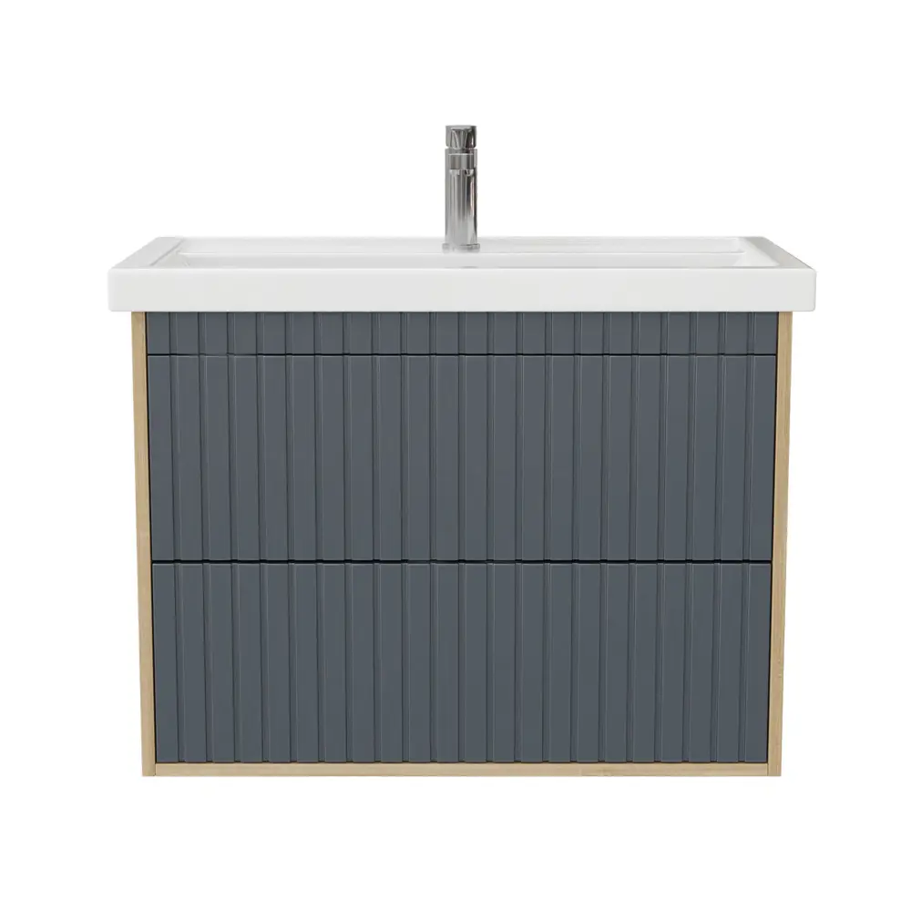 Фото 7 Тумба под раковину подвесная Onika 108062 77см цвет дуб сонома Фото 7 Тумба под раковину подвесная Onika 108062 77см цвет дуб сонома