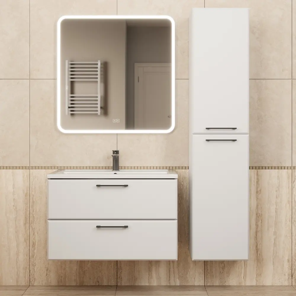 Фото 3 Тумба под раковину подвесная Uperwood TFosterNEW80w 79.6см цвет белый Фото 3 Тумба под раковину подвесная Uperwood TFosterNEW80w 79.6см цвет белый