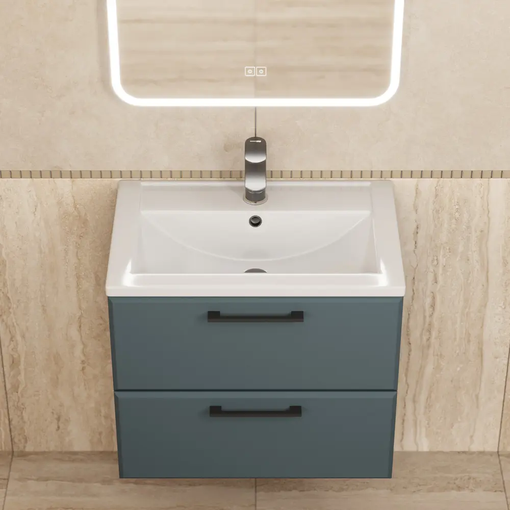 Фото 6 Тумба под раковину напольная Uperwood KFosterNEW60g 60.6см цвет серый графит, с раковиной Фото 6 Тумба под раковину напольная Uperwood KFosterNEW60g 60.6см цвет серый графит, с раковиной