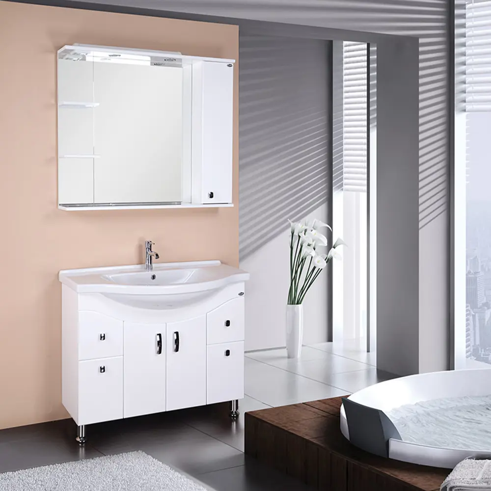 Фото Шкаф для ванной комнаты Onika 209004 с подсветкой 85x90.4см Фото Шкаф для ванной комнаты Onika 209004 с подсветкой 85x90.4см