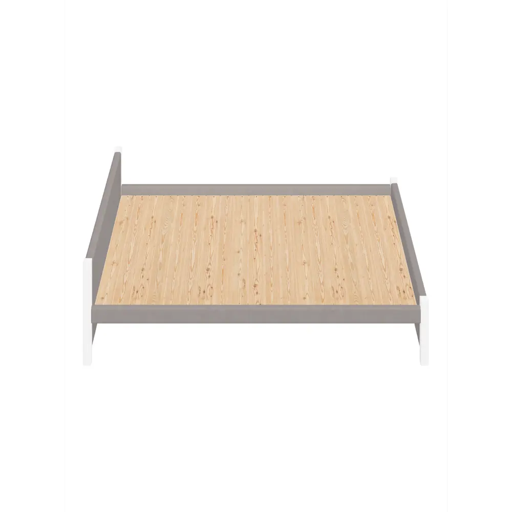 Фото 3 Кровать Solarius Классика 150x63x210 см дерево со сплошным основанием цвет светло-серый/белый Фото 3 Кровать Solarius Классика 150x63x210 см дерево со сплошным основанием цвет светло-серый/белый